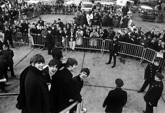 The Beatles Arriving in NYC by Harry Benson (1964)