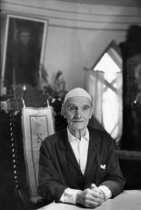 Moscow. Soviet architect Konstantin Melnikov at home by Henri Cartier-Bresson (1972)