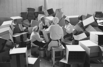 Armenia, Yerevan. Packaging of "Ararat" bottles by Henri Cartier-Bresson (1972)