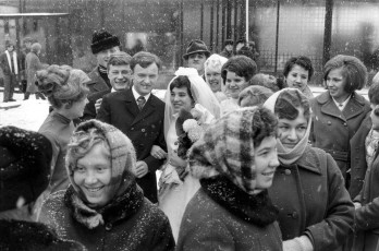 Irkutsk. Karl Marx Street, Registry Office building by Henri Cartier-Bresson (1972)