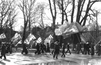 Estonia, Tallinn. Celebrating May Day by Henri Cartier-Bresson (1973)