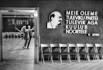 Estonia, Tallinn. Training for dance championship by Henri Cartier-Bresson (1973)