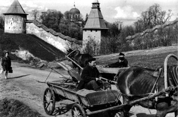 Pskov. Pechora Monastery by Henri Cartier-Bresson (1973)