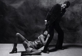 Jane Birkin, Serge Gainsbourg by Francis Giacobetti (1974)