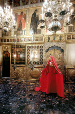 The long red dress (Slava Zaitsev) by Fred Maroon (1967, Moscow)