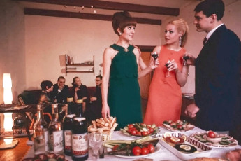 A party in a private home by Fred Maroon (1967, Moscow)