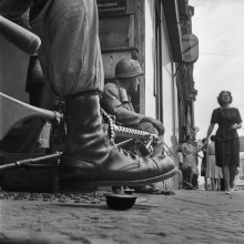 Near Checkpoint Charlie, Berlin by Don McCullin (1961)