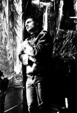 Gerard Malanga at the Factory by Billy Name (1964)