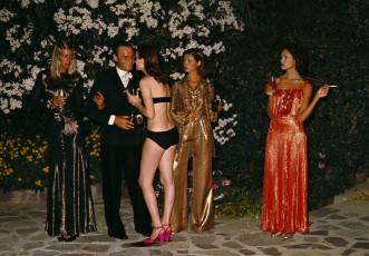 Karin Feddersen, Cathee Dahmen, Grace Coddington by Helmut Newton (1973)