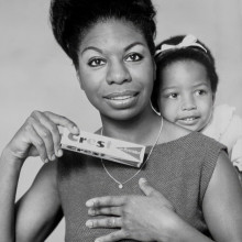 Nina Simone, daughter Lisa Celeste Stroud by Michael Ochs (1964)