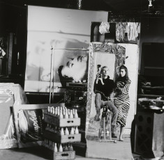 Andy Warhol Factory: Andy Warhol, Rhodena Dalsemer by Jerry Schatzberg (1966)