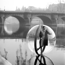 Simone d’Ailencourt (Bubble, Seine, Paris) by Melvin Sokolsky (1963)