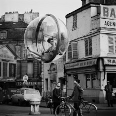 Simone d’Ailencourt (Bubble, Seine, Paris) by Melvin Sokolsky (1963)