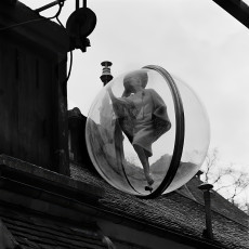 Simone d’Ailencourt (Bubble, Seine, Paris) by Melvin Sokolsky (1963)