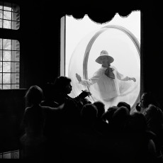 Simone d’Ailencourt (Bubble, Seine, Paris) by Melvin Sokolsky (1963)