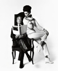 John Huston (director, actor), Wilhelmina Cooper by Bert Stern (1963)