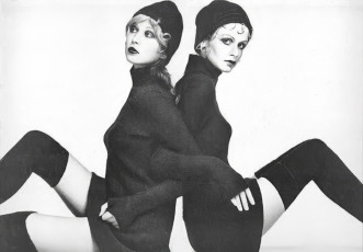 Pattie Boyd, Twiggy by Justin de Villeneuve (1969)