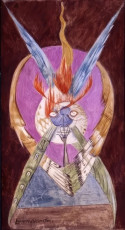 Internal Combustion (gouache) by Leonora Carrington (1969)