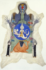 Skin Samhain (gouache) by Leonora Carrington (1974)
