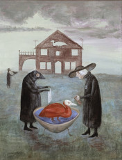 Bird Bath (serigraphy) by Leonora Carrington (1974)
