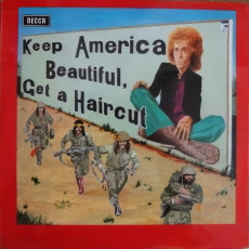 Ray Fenwick / KEEP AMERICA BEAUTIFUL, GET A HAIRCUT (1971) - artwork by Dave Hynes