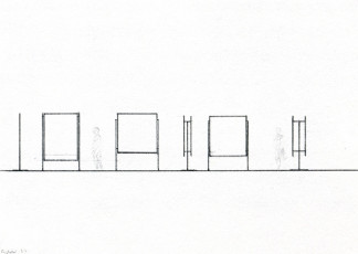 Study for 'Glass Pane' (CR 415/1 and 2) and 'Double Glass Pane' (CR 416) / 1977