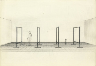 Study for 'Glass Pane' (CR 415/1 and 2) / 1977