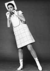 Model in a mini dress by Andre Courreges by F.C. Gundlach (1965)