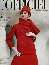 Wilhelmina Cooper by Philippe Pottier / L'Officiel FRA (1962.09)