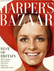 Twiggy by Bill King / Harper's Bazaar UK (1967.08)
