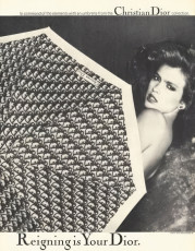 Christian Dior: Gia Carangi by Chris von Wangenheim (1979)