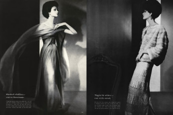 Isabella Albonico by Horst P. Horst / Vogue USA (1961.09)