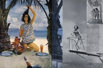 Dorothy McGowan by John Rawlings / Vogue USA (1962.01/2)