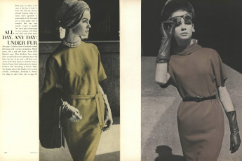 Jean Shrimpton by David Bailey / Vogue USA (1962.11)