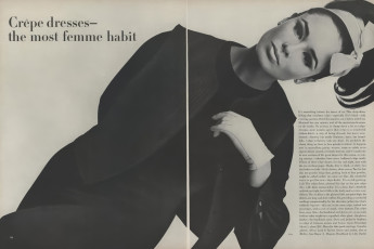 Wilhelmina Cooper by Irving Penn / Vogue USA (1963.03)