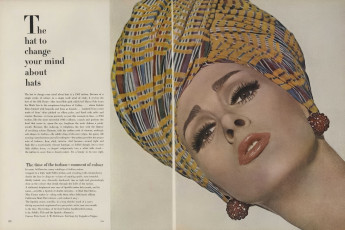 Wilhelmina Cooper by Irving Penn / Vogue USA (1963.03/2)