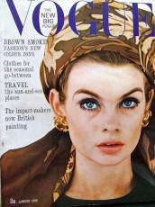 Jean Shrimpton by David Bailey / Vogue UK (1963.08)