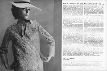 Benedetta Barzini by William Klein / Vogue USA (1964.03)