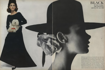 Benedetta Barzini by David Bailey (Vogue USA 1964.08/2)