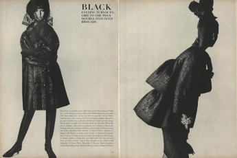 Benedetta Barzini by David Bailey (Vogue USA 1964.08/2)