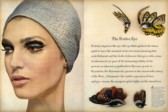 Benedetta Barzini by Bert Stern / Vogue USA (1964.12)