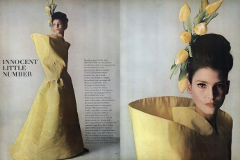 Benedetta Barzini by Irving Penn / Vogue USA (1965.04)