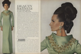 Benedetta Barzini by Irving Penn / Vogue USA (1965.09/2)