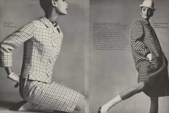 Benedetta Barzini by Irving Penn / Vogue USA (1966.02)