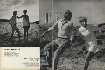 Jean Shrimpton, Jeanloup Sieff by Richard Avedon (Vogue USA 1967.01/2)