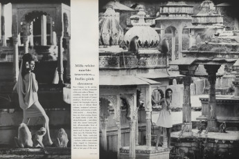 Simone d'Aillencourt by Henry Clarke (Vogue USA 1967.06)