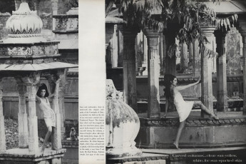 Simone d'Aillencourt by Henry Clarke (Vogue USA 1967.06)