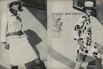 Benedetta Barzini by Henry Clarke (Vogue USA 1968.03)