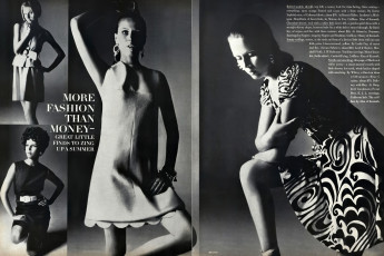 Brigitta af Klerker by Bert Stern (Vogue USA 1968.04/2)