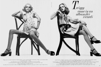 Twiggy by Justin de Villeneuve / Vogue ITA (1969.05)